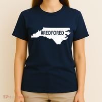  Red For Ed North Carolina State Map T-Shirt thumb 4
