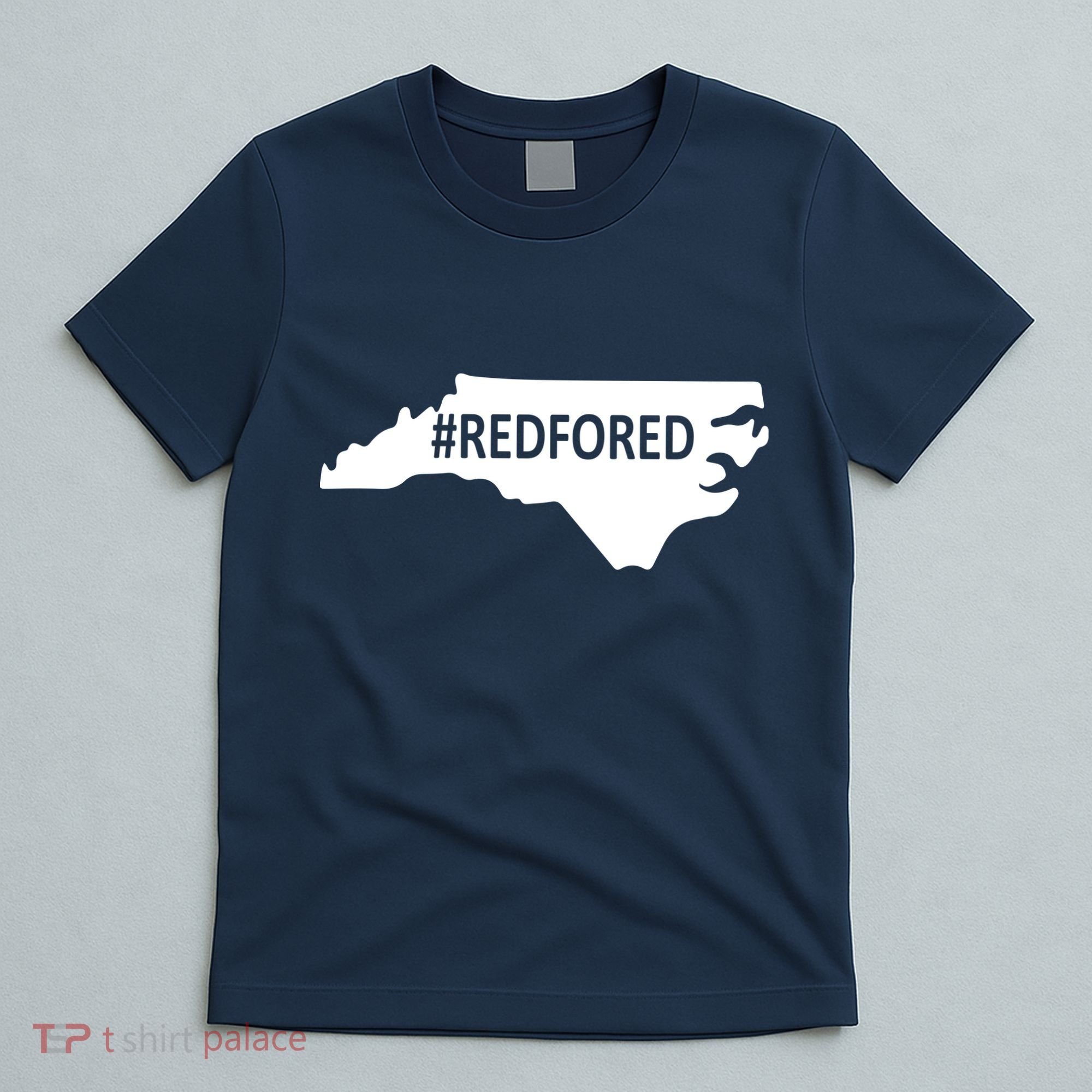 Red For Ed North Carolina State Map T-Shirt
