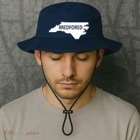  Red For Ed North Carolina State Map Bucket Hat thumb 2