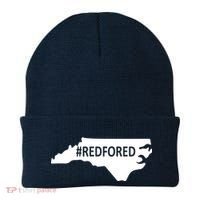  Red For Ed North Carolina State Map Beanie thumb 0