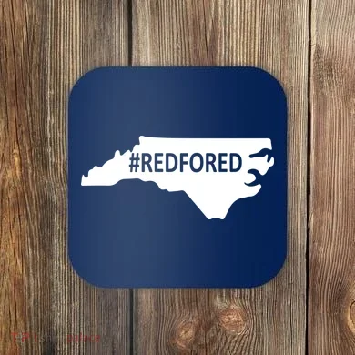  Red For Ed North Carolina State Map Coaster