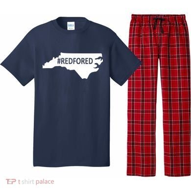  Red For Ed North Carolina State Map Pajama Set
