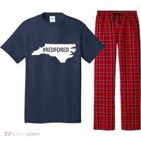  Red For Ed North Carolina State Map Pajama Set thumb 0
