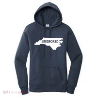  Red For Ed North Carolina State Map Women's Hoodie thumb 0