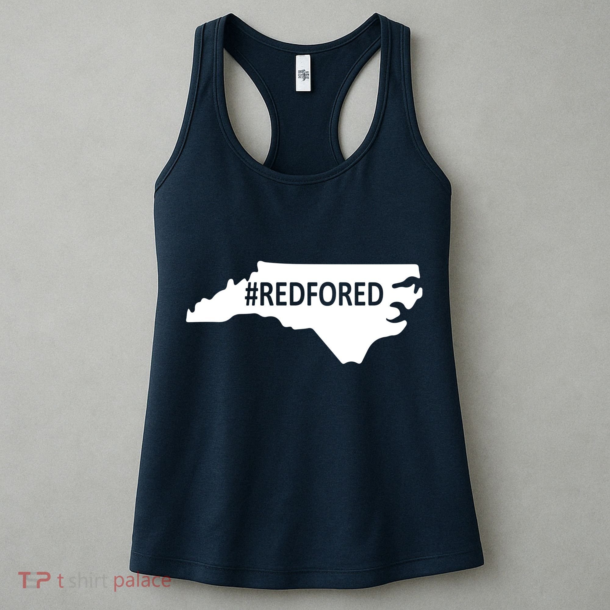  Red For Ed North Carolina State Map Women's Tank Top