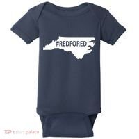  Red For Ed North Carolina State Map Baby Bodysuit thumb 0