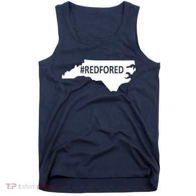 Red For Ed North Carolina State Map Tank Top