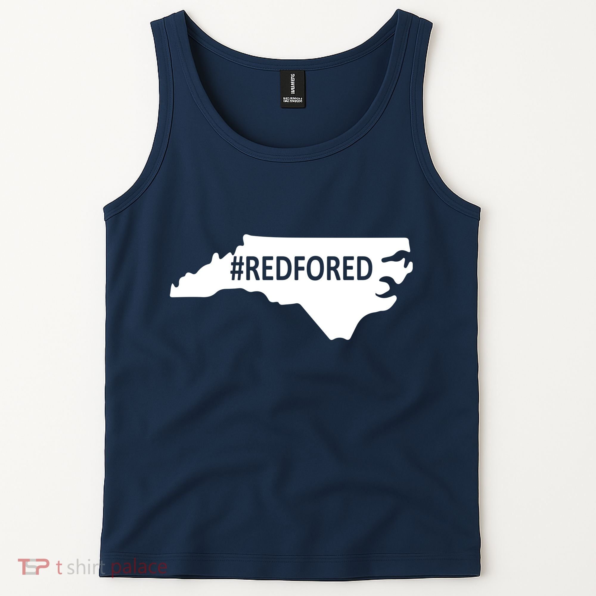  Red For Ed North Carolina State Map Tank Top