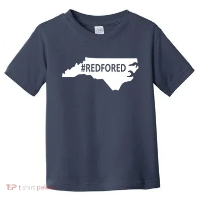  Red For Ed North Carolina State Map Toddler T-Shirt