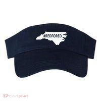  Red For Ed North Carolina State Map Visor thumb 0