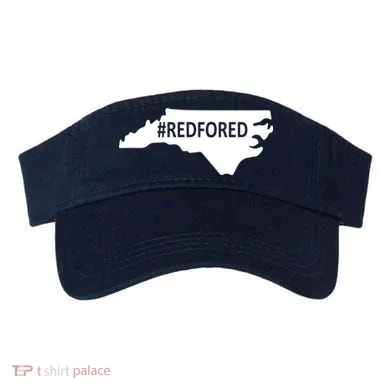  Red For Ed North Carolina State Map Visor