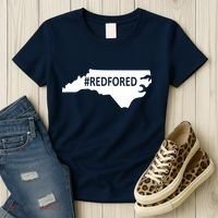  Red For Ed North Carolina State Map Women's T-Shirt thumb 3