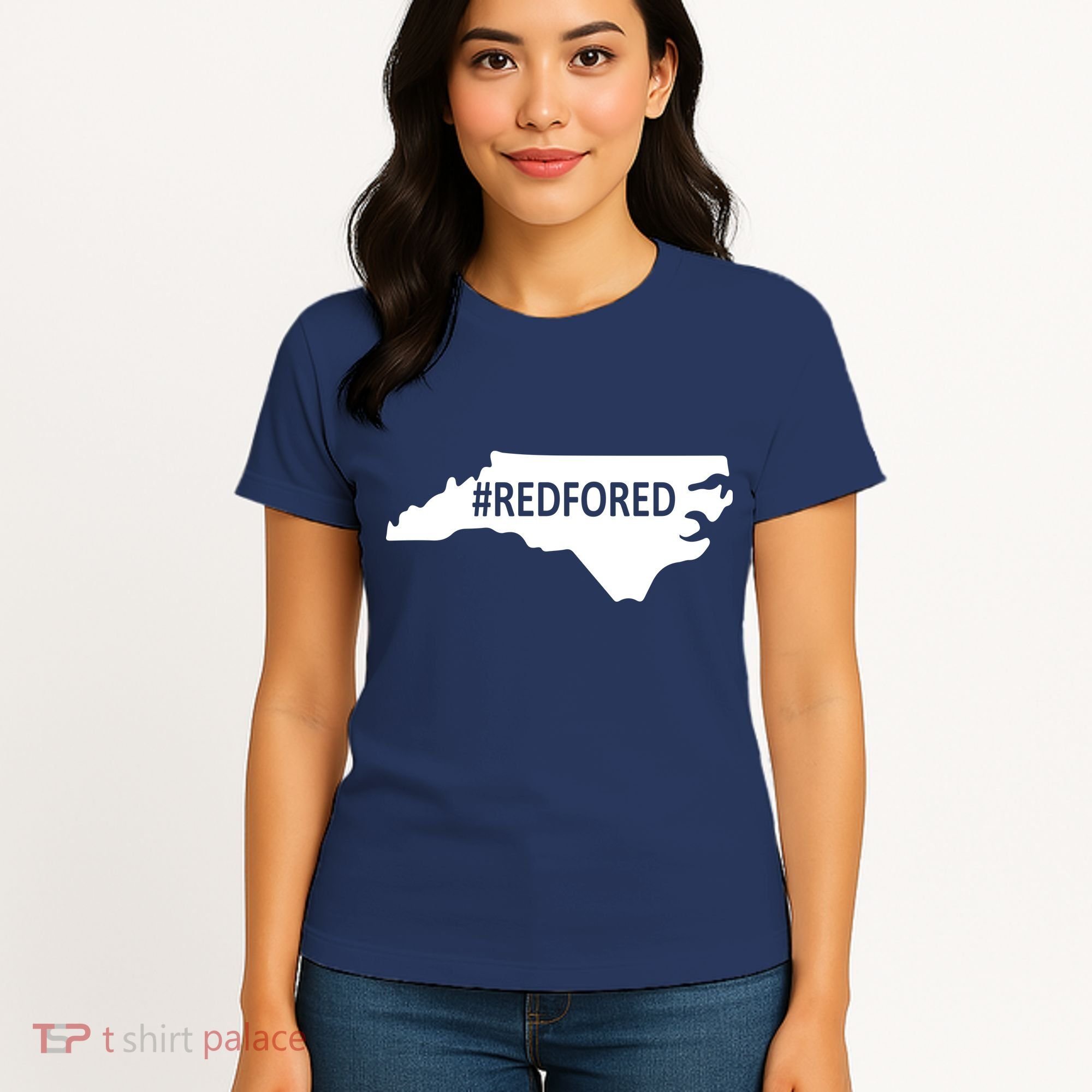  Red For Ed North Carolina State Map Women's T-Shirt