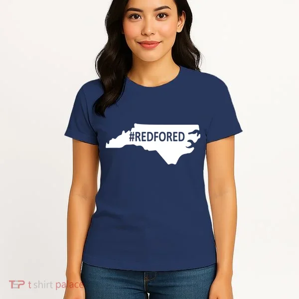  Red For Ed North Carolina State Map Women's T-Shirt
