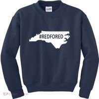  Red For Ed North Carolina State Map Kids Sweatshirt thumb 0