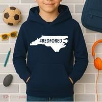 Red For Ed North Carolina State Map Kids Hoodie thumb 2
