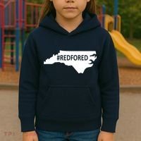  Red For Ed North Carolina State Map Kids Hoodie thumb 3
