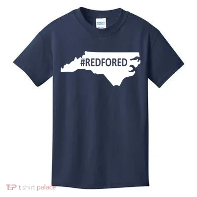  Red For Ed North Carolina State Map Kids T-Shirt