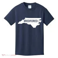  Red For Ed North Carolina State Map Kids T-Shirt thumb 0