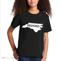  Red For Ed North Carolina State Map Kids T-Shirt thumb 2