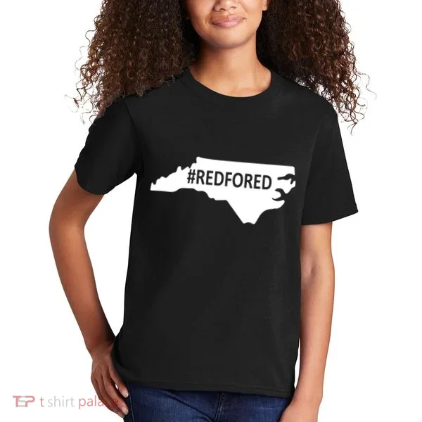  Red For Ed North Carolina State Map Kids T-Shirt