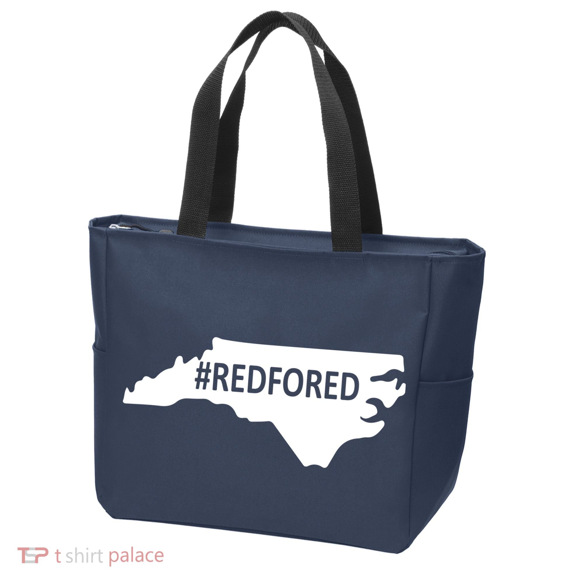  Red For Ed North Carolina State Map Tote Bag
