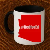Red For Ed Protest Arizona Teacher Coffee Mug thumb 2