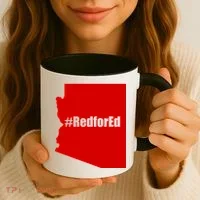 Red For Ed Protest Arizona Teacher Coffee Mug thumb 3