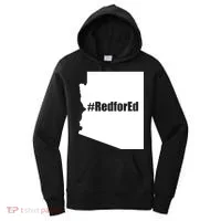 Red For Ed Protest Arizona Teacher Women's Hoodie thumb 0