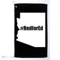 Red For Ed Protest Arizona Teacher Golf Towel thumb 0