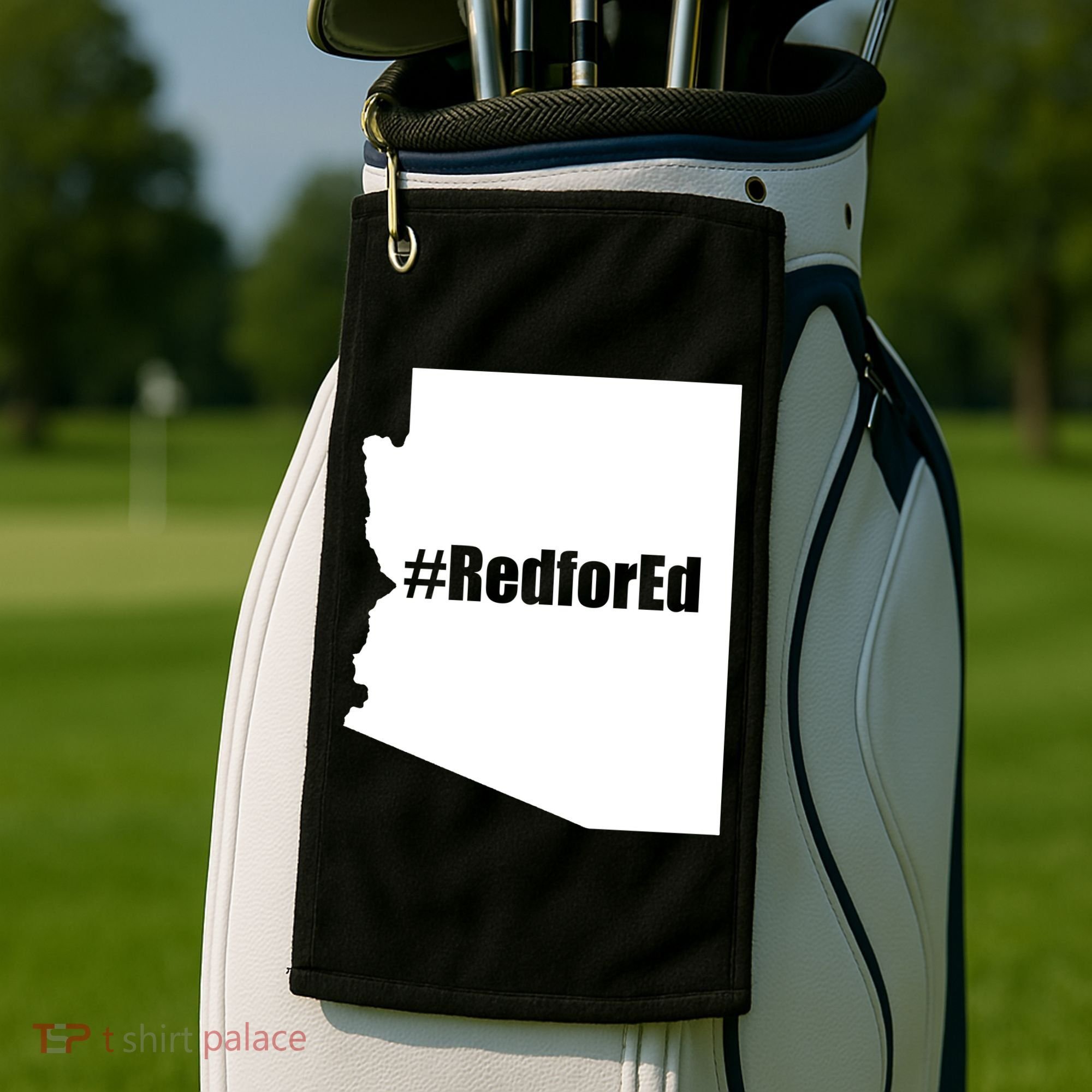 Red For Ed Protest Arizona Teacher Golf Towel