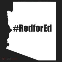 Red For Ed Protest Arizona Teacher Golf Towel thumb 3
