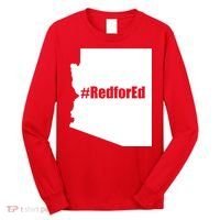 Red For Ed Protest Arizona Teacher Long Sleeve Shirt thumb 0