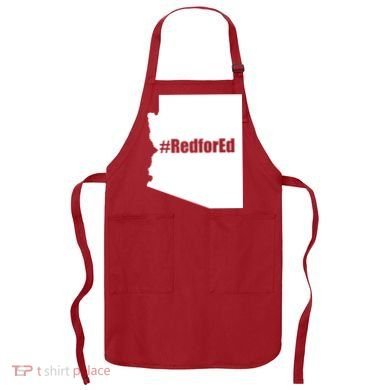 Red For Ed Protest Arizona Teacher Apron