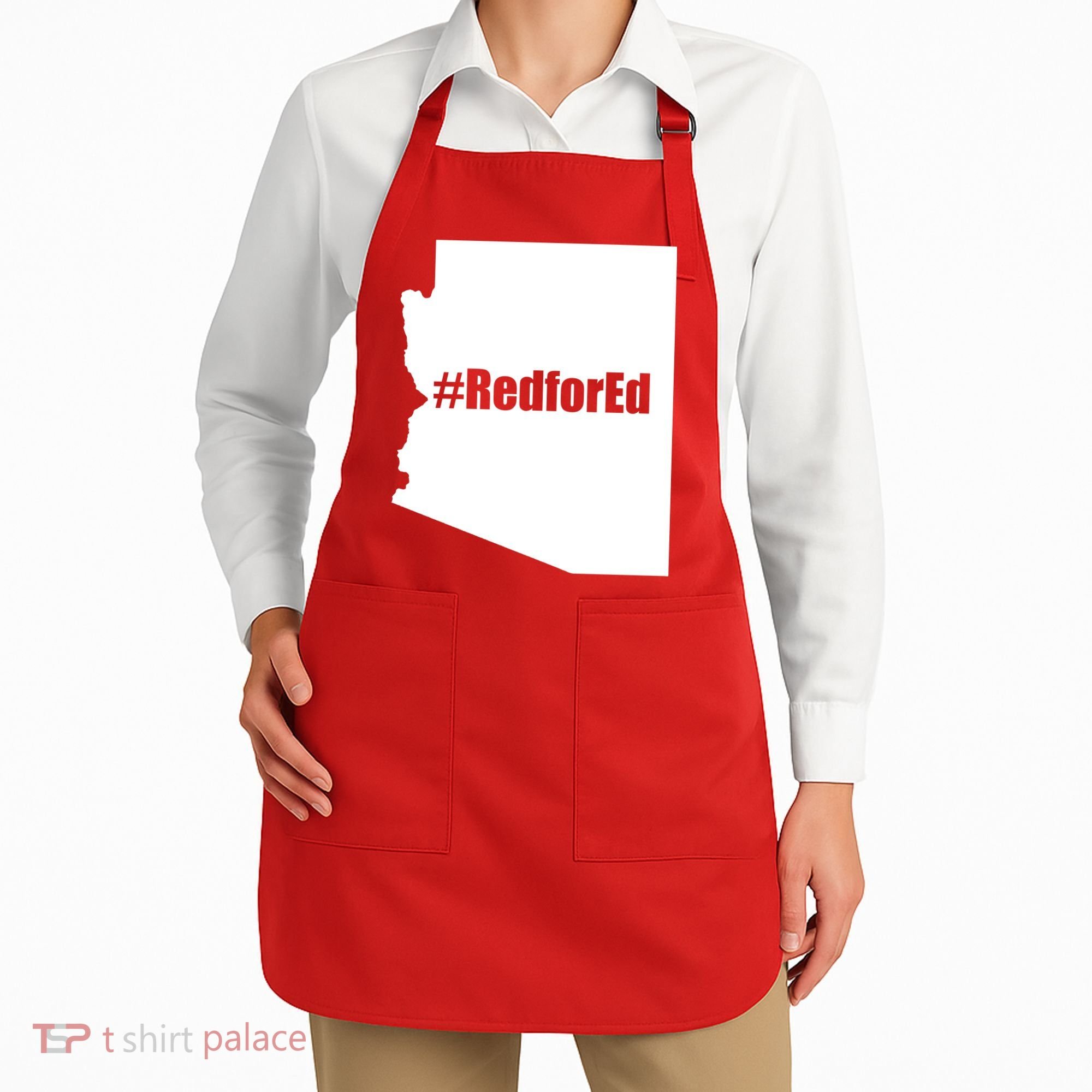 Red For Ed Protest Arizona Teacher Apron