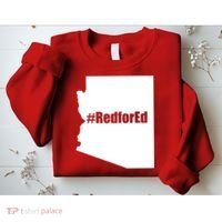 Red For Ed Protest Arizona Teacher Sweatshirt thumb 2