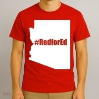 Red For Ed Protest Arizona Teacher T-Shirt thumb 3