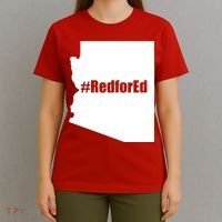 Red For Ed Protest Arizona Teacher T-Shirt thumb 4