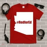 Red For Ed Protest Arizona Teacher T-Shirt thumb 5