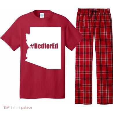 Red For Ed Protest Arizona Teacher Pajama Set