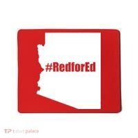 Red For Ed Protest Arizona Teacher Mousepad thumb 0