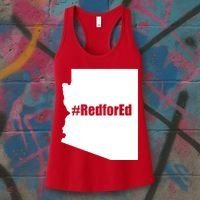 Red For Ed Protest Arizona Teacher Women's Tank Top thumb 3