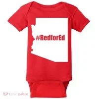Red For Ed Protest Arizona Teacher Baby Bodysuit thumb 0
