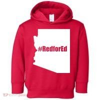 Red For Ed Protest Arizona Teacher Toddler Hoodie thumb 0
