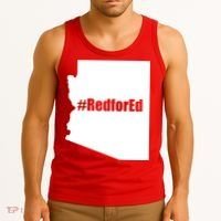Red For Ed Protest Arizona Teacher Tank Top thumb 3