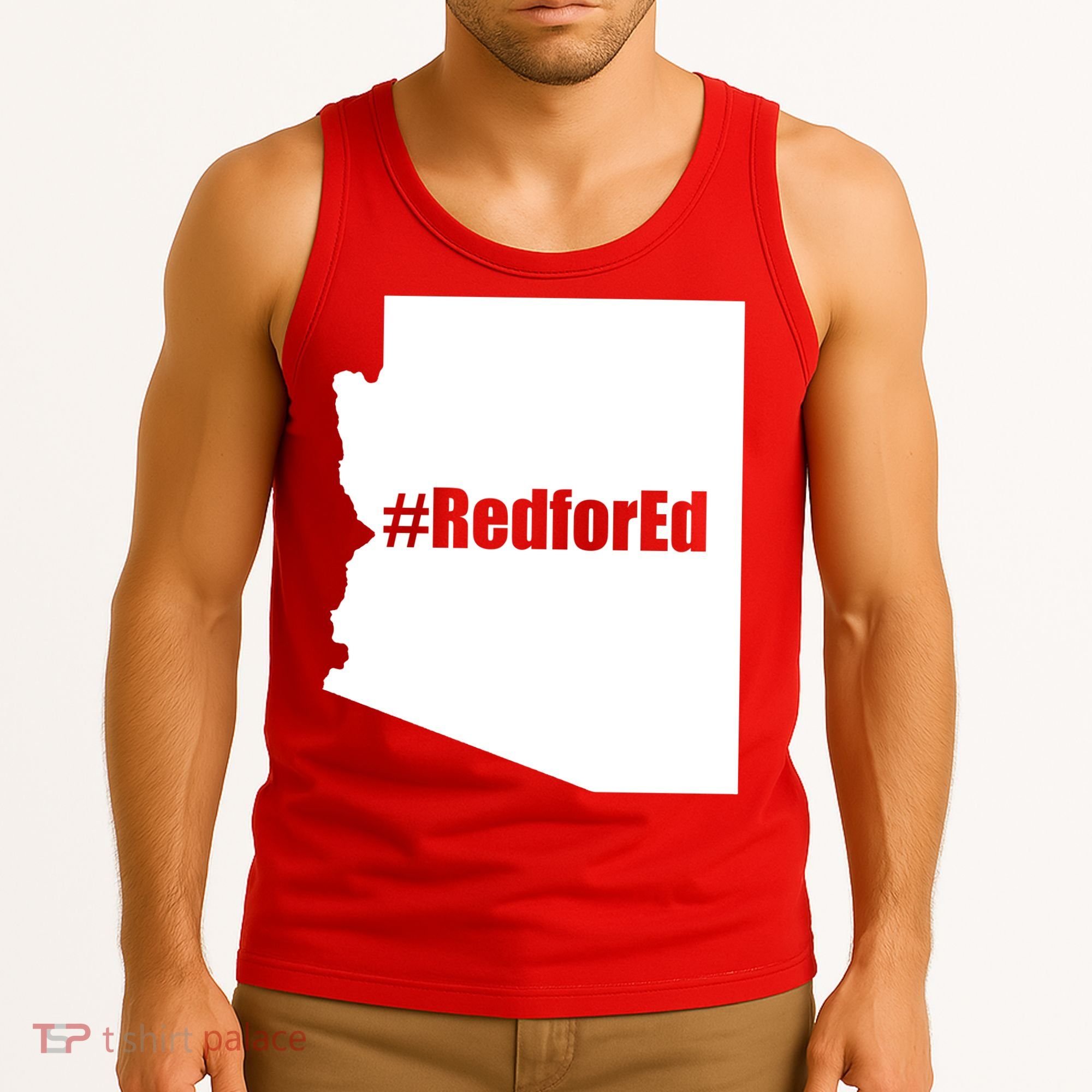 Red For Ed Protest Arizona Teacher Tank Top