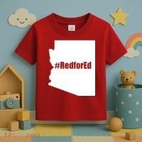 Red For Ed Protest Arizona Teacher Toddler T-Shirt thumb 3