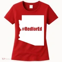 Red For Ed Protest Arizona Teacher Women's T-Shirt thumb 0