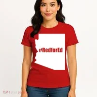Red For Ed Protest Arizona Teacher Women's T-Shirt thumb 4