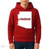 Red For Ed Protest Arizona Teacher Kids Hoodie thumb 4